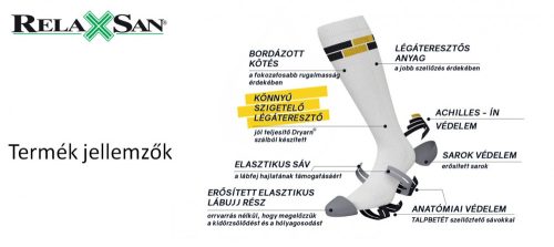 800: Relaxsan kompressziós sportzokni (18-22 mmHg)