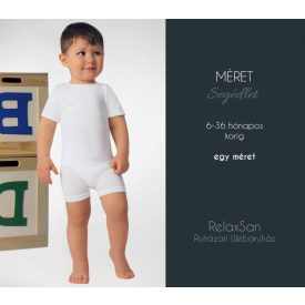   5950: Baby pamut póló 6-36 hónapos korig egy méret - Fehér