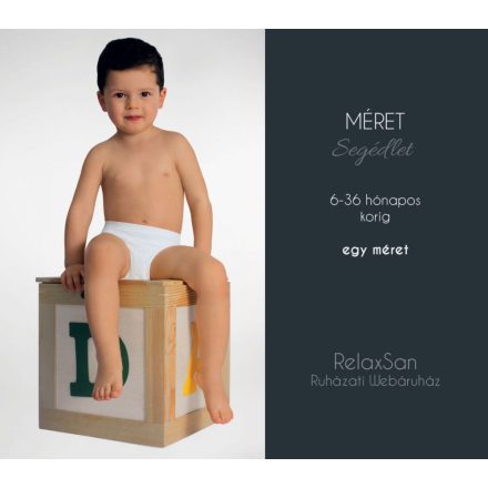 5901: Baby alsónadrág-Milk (tejszállal)) 6-36 hónapos korig egy méret - Fehér