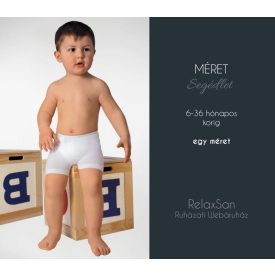   5911:  Baby short-Milk (tejszállal) 6-36 hónapos korig egy méret - fehér
