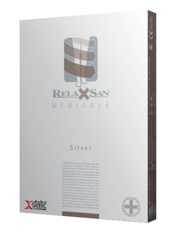 M2250A: RelaxSan X-Static térdfix nyitott orr (23-32mmHg) 2M Fekete