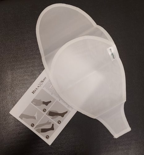 M2250A: RelaxSan X-Static térdfix nyitott orr (23-32mmHg) 3L Fekete