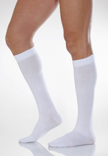 820: Pamut térdzokni (18-22 Hgmm) 5-XL fehér